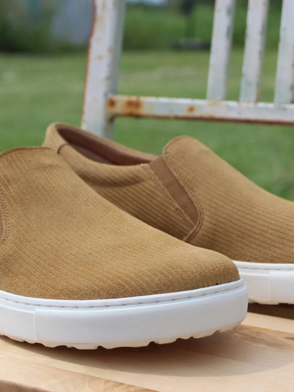 Men's Suede Slip-On Sneakers